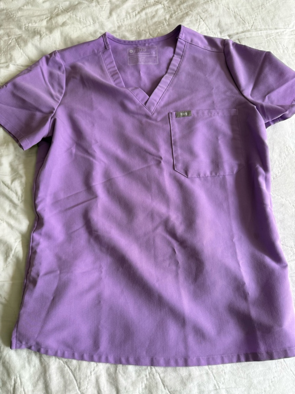 SET: Figs Lilac Dawn Catarina Scrub Top (S) & Kade Cargo Pant (M) - Picture 5 of 6